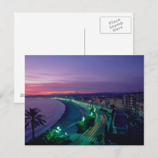 Frankreich, Nizza. Postkarte (Vorne/Hinten)