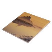 Frankreich, Normandie Mont St. Michel. Morgenlicht Fliese (Seite)