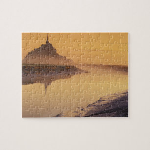 FRANKREICH, Normandie Mont St. Michel. Morgenlicht Puzzle