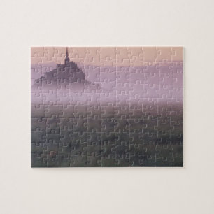 FRANKREICH, Normandie Mont St. Michel. Morgennebel Puzzle