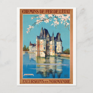 Frankreich Normandie Restauriertes Vintage-Reisepo Postkarte