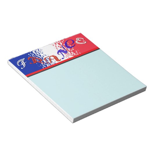 Frankreich Notepad Notizblock (angewinkelt)
