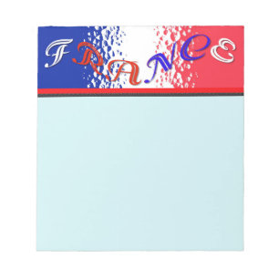 Frankreich Notepad Notizblock
