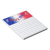 Frankreich Notizblock (angewinkelt)