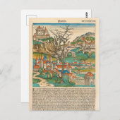 Frankreich Nürnberg Chronik 1493 Mittelalterliches Postkarte (Vorne/Hinten)