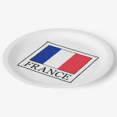 Frankreich Pappteller (Schrägansicht)