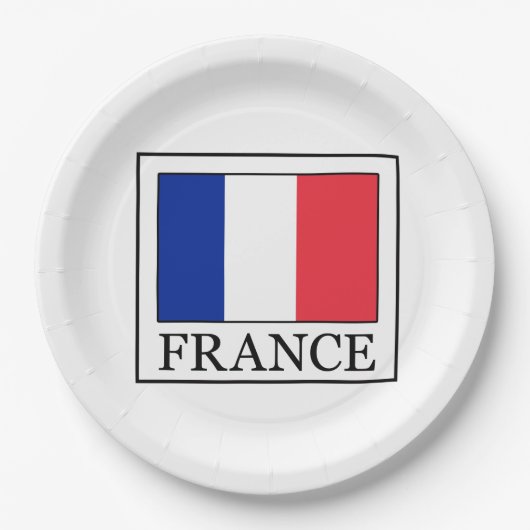 Frankreich Pappteller (Vorderseite)