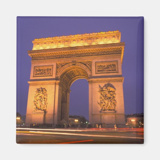 Frankreich, Paris, Arc de Triomphe bei Dämmerung. Magnet (Vorne)