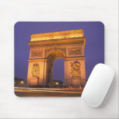 Frankreich, Paris, Arc de Triomphe in der Nacht. Mousepad (Mit Mouse)