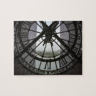 Frankreich, Paris. Blick über die Seine durch Puzzle