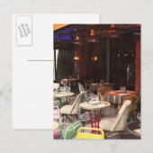 Frankreich, Paris, Café Postkarte (Vorne/Hinten)