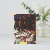 Frankreich, Paris, Café Postkarte (Stehend Vorderseite)