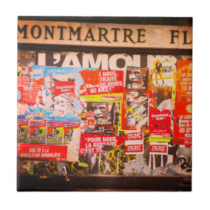 Frankreich Paris City Montmartre Fleurs Area Fliese