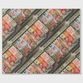 Frankreich Paris City Montmartre Fleurs Area Geschenkpapier (Flach)