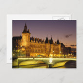 Frankreich, Paris, Conciergerie und Seine Postkarte (Vorne/Hinten)