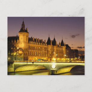 Frankreich, Paris, Conciergerie und Seine Postkarte