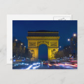 Frankreich, Paris Der Triumphbogen und die Postkarte (Vorne/Hinten)