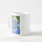 Frankreich Paris Eiffel Tower Kaleidoscope Blue Lo Kaffeetasse (Vorderseite Links)