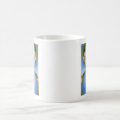 Frankreich Paris Eiffel Tower Kaleidoscope Blue Lo Kaffeetasse (Mittel)