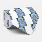 Frankreich Paris Eiffel Tower Kaleidoscope Blue Lo Krawatte (Gerollt)