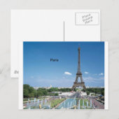 Frankreich Paris Eiffel Tower (von St.K. Postkarte (Vorne/Hinten)
