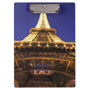 FRANKREICH, Paris Eiffelturm, Abendansicht Klemmbrett