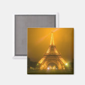 Frankreich, Paris Eiffelturm beleuchtet bei 3 Magnet (Vorderseite/Rückseite)