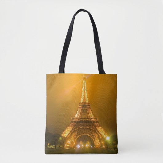 Frankreich, Paris. Eiffelturm beleuchtet bei 3 Tasche (Vorderseite)