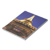 FRANKREICH, Paris Eiffelturm, Blick auf den Abend Notizblock (Rotiert)