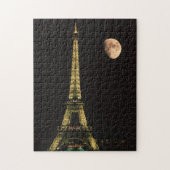 Frankreich, Paris. Eiffelturm in der Nacht Puzzle (Vertikal)