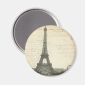 Frankreich - Paris - Eiffelturm Magnet (Vorderseite/Rückseite)