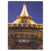 FRANKREICH, Paris Eiffelturm, Sicht auf den Abend Klemmbrett (Rückseite)