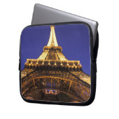 FRANKREICH, Paris Eiffelturm, Sicht auf den Abend Laptopschutzhülle (Vorderseite Links)