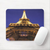 FRANKREICH, Paris Eiffelturm, Sicht auf den Abend Mousepad (Mit Mouse)