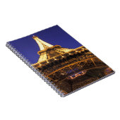 FRANKREICH, Paris Eiffelturm, Sicht auf den Abend Notizblock (Rechte Seite)