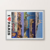 Frankreich - Paris - I Liebe - Jigsaw Puzzle (Horizontal)