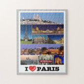 Frankreich - Paris - I Liebe - Jigsaw Puzzle (Vertikal)