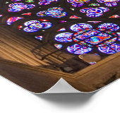 Frankreich, Paris Innenausstattung aus Buntglas Poster (Ecke)