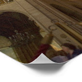 Frankreich, Paris Innere der Kathedrale Notre Dame Poster (Ecke)