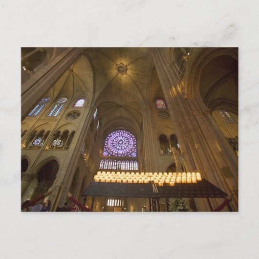 Frankreich, Paris Innere der Kathedrale Notre Dame Postkarte (Vorderseite)