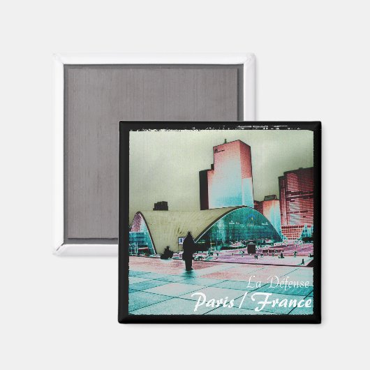 Frankreich, Paris, La Défense (Magnet) Magnet (Vorderseite/Rückseite)