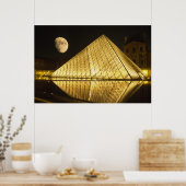 Frankreich, Paris, Louvre Museum, Nacht Poster (Küche)