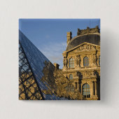 Frankreich, Paris, Louvre und die Pyramide, Button (Vorderseite)
