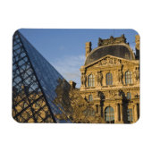 Frankreich, Paris, Louvre und die Pyramide, Magnet (Horizontal)