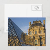 Frankreich, Paris, Louvre und die Pyramide, Postkarte (Vorne/Hinten)
