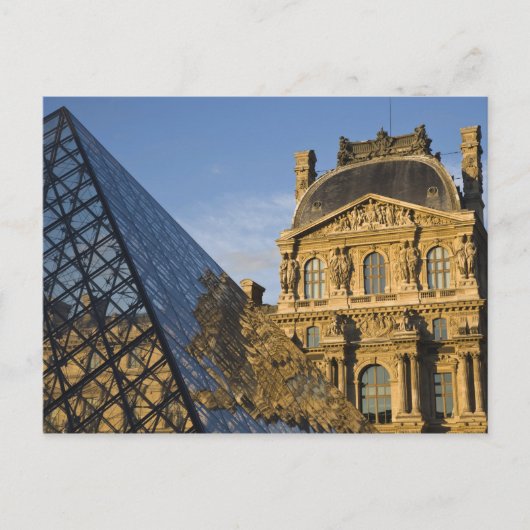 Frankreich, Paris, Louvre und die Pyramide, Postkarte (Vorderseite)