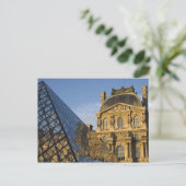 Frankreich, Paris, Louvre und die Pyramide, Postkarte (Stehend Vorderseite)