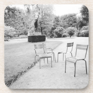 FRANKREICH, Paris: Luxemburg Gardens Statue Getränkeuntersetzer