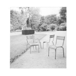 FRANKREICH, Paris: Luxemburger Gartenstatue Notizblock