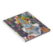 Frankreich, Paris, Miniatur-Eiffelturm Notizblock (angewinkelt)